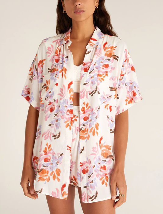 Z Supply Clearwater Floral Shirt XS