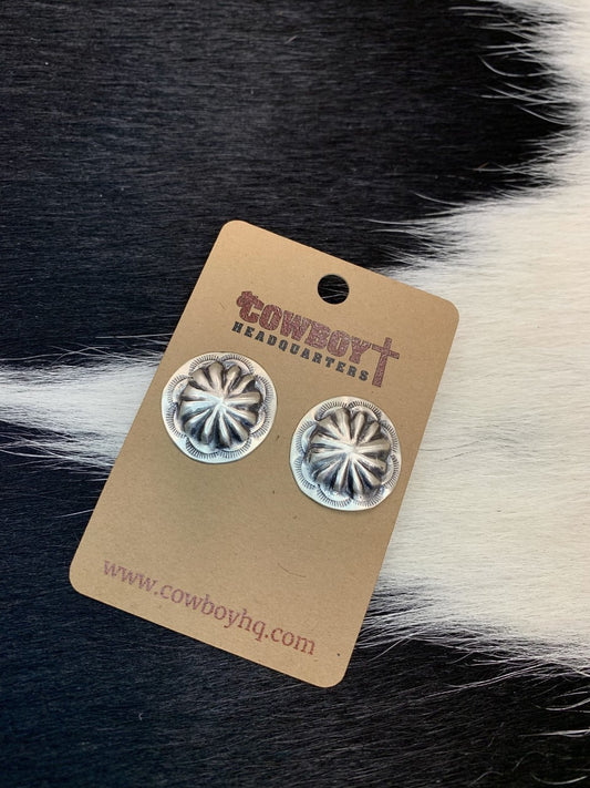 Silver Disc Earring