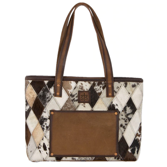 STS Ranchwear Diamond Cowhide Basic Tote