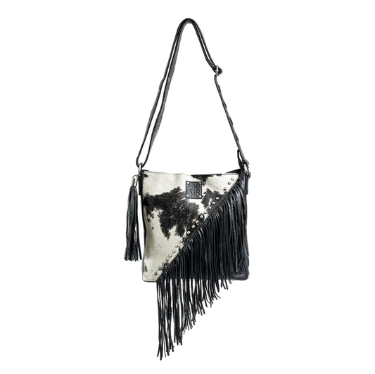 STS Ranchwear Cowhide Teton Urban Black Crossbody