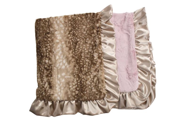 Dusty Pink Fawn Blanket