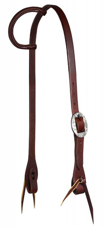 Ranch 3/4" Single Ear German Silver Headstall