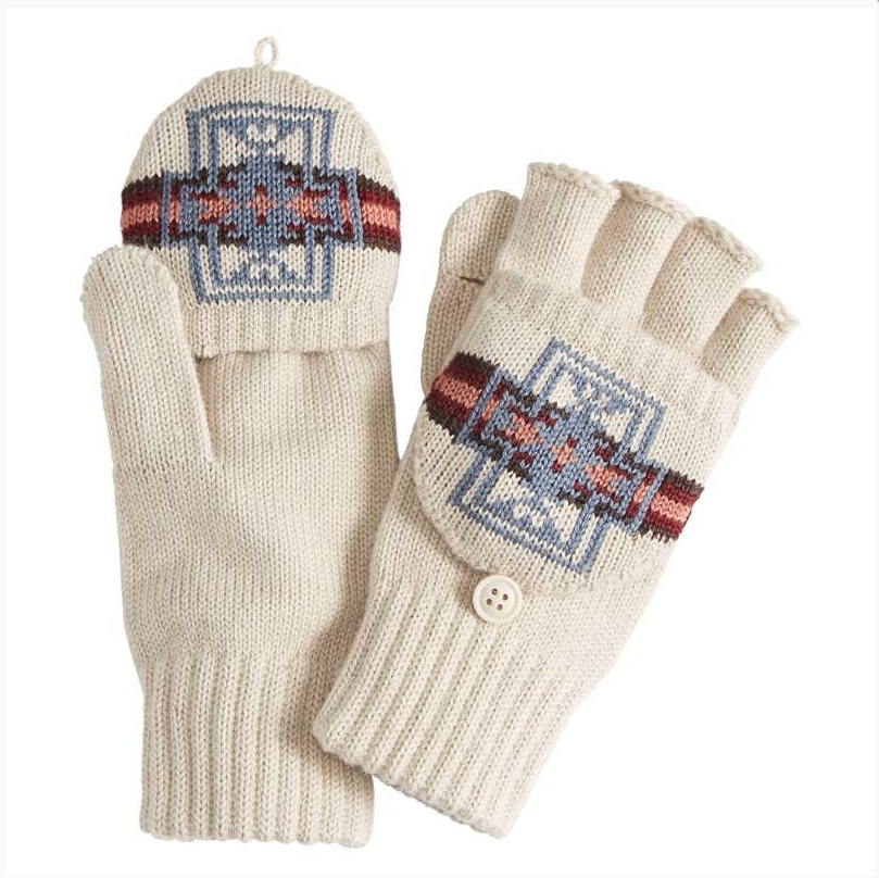 Pendleton Convertible Fingerless Mittens Hardy Ivory SM/MD