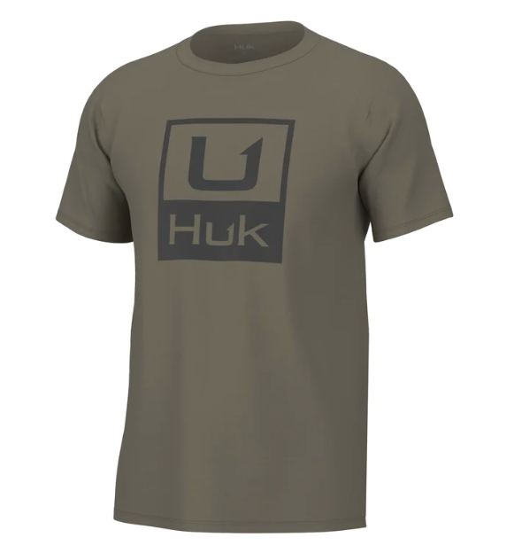 Huk Stacked Logo Tee Overland Trek 2X