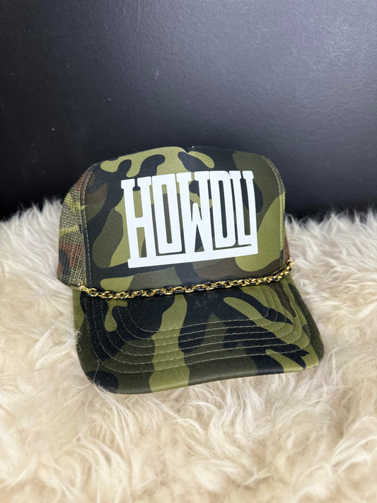 Camo Howdy Trucker Cap