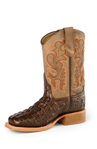 Horse Power Boy's Chocolate Nile Print Boot