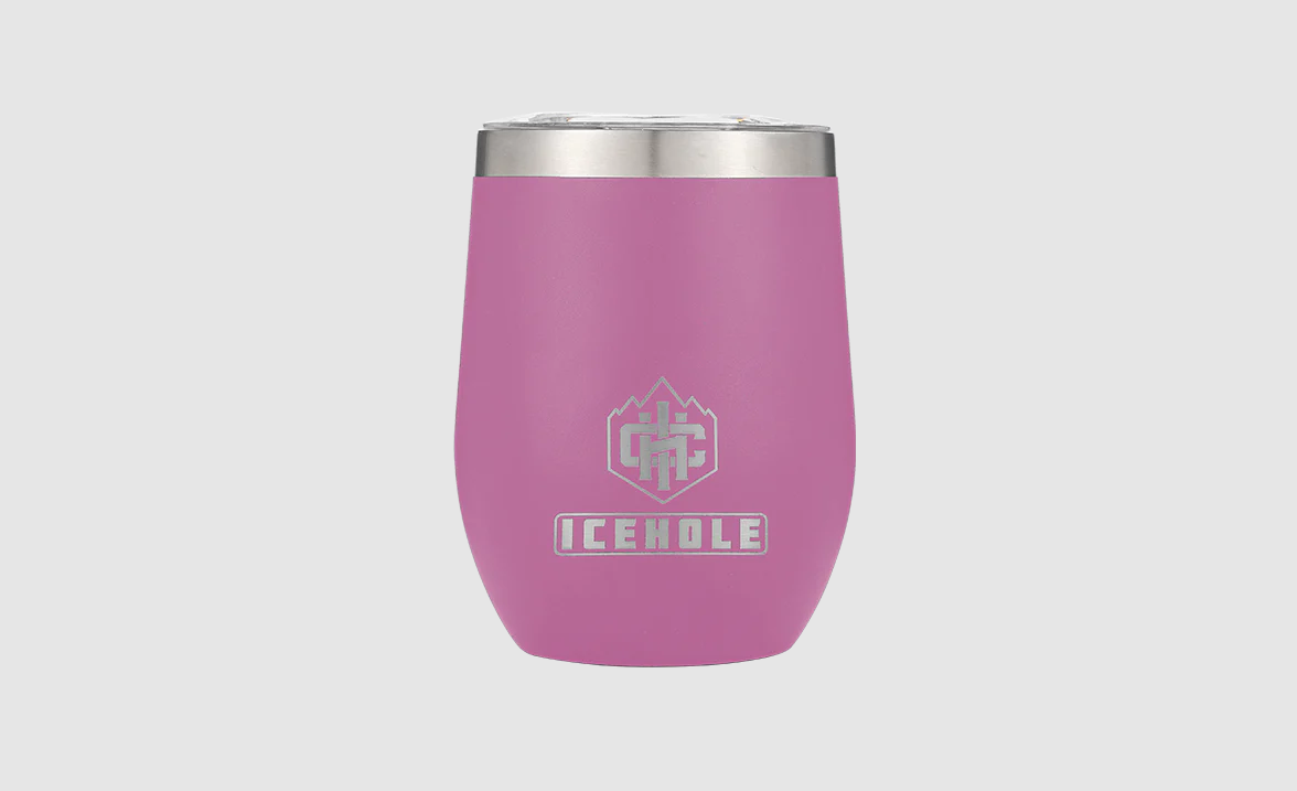 Icehole 12oz Wine Tumbler Pink