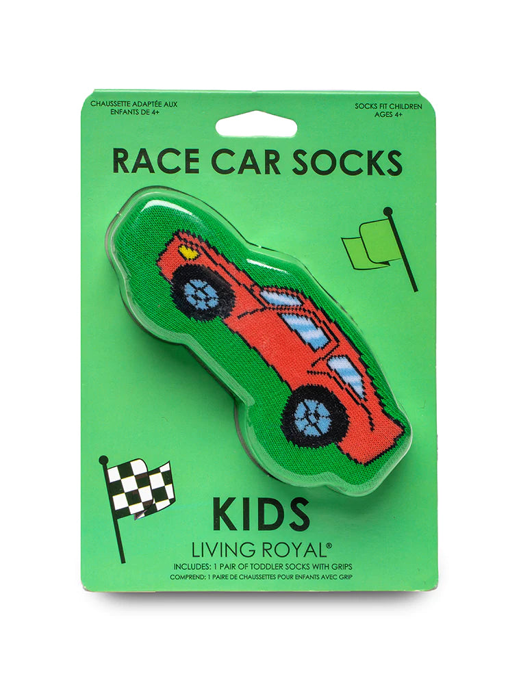 3D Race Car Kid's Socks