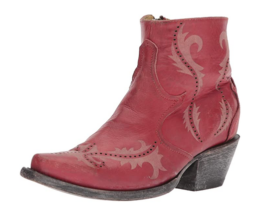 Corral Red Laser Ankle Boot