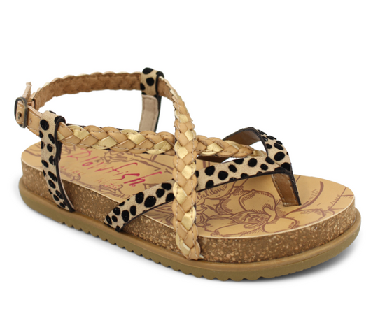 Blowfish Foxtail-K Sand Pixie Leopard Sandal