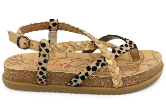 Blowfish Foxtail-K Sand Pixie Leopard Sandal