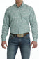 Cinch Men's Turquoise Paisley Long Sleeve Western Shirt