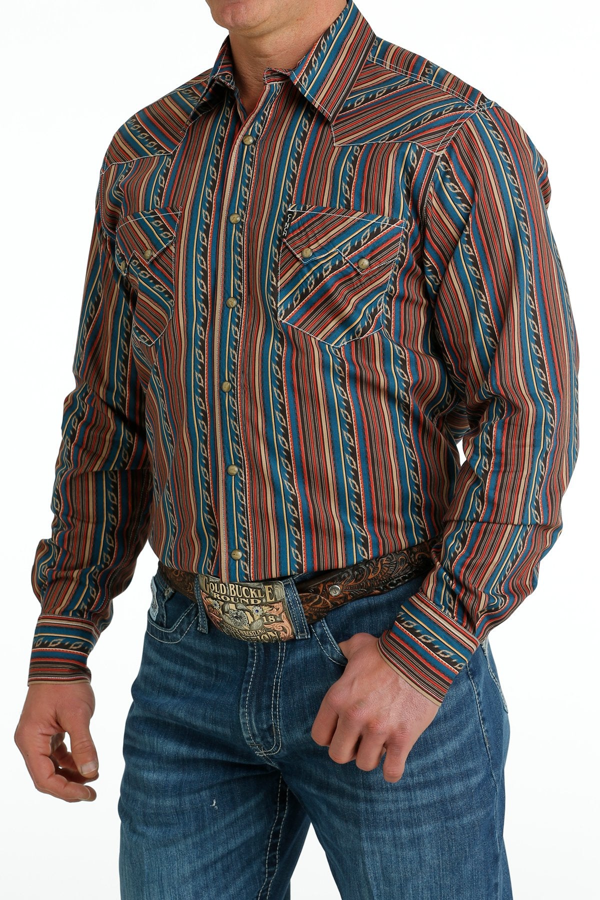 Cinch Men's Modern Fit Snap Western Shirt - Multi