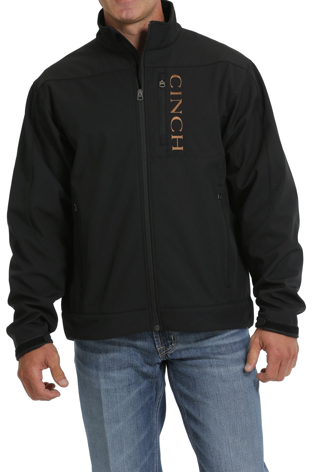 Cinch Men's Solid Bonded Jacket in Black