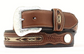 Nocona Mens Top Hand Aztec Ribbon Belt BRN BLK 30