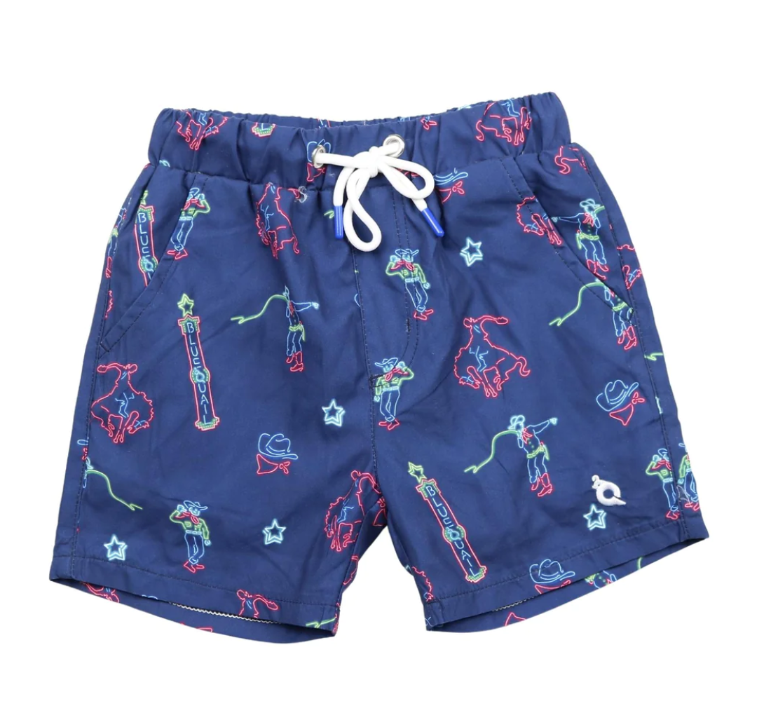 Blue Quail Neon Rodeo Swim Trunk