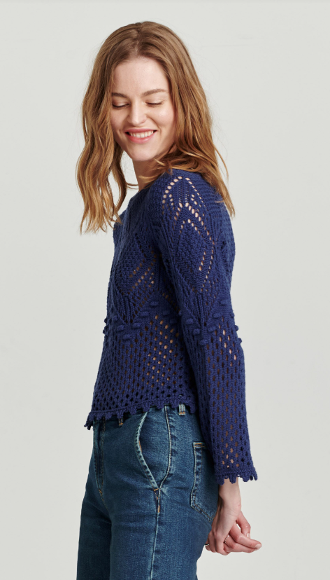 Marissa Nightfall Crochet Sweatre