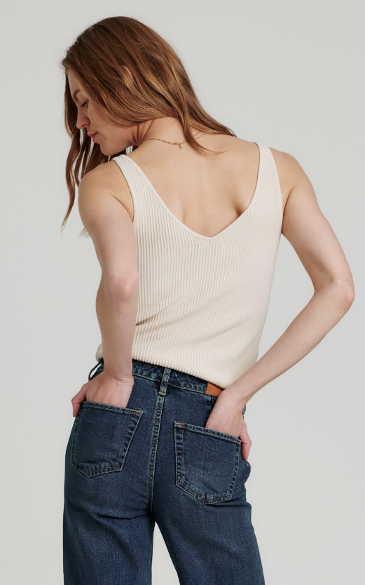 Noa Birch Sleeveless Rib Top