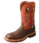 Twisted X 12" Orange Western Work Boot
