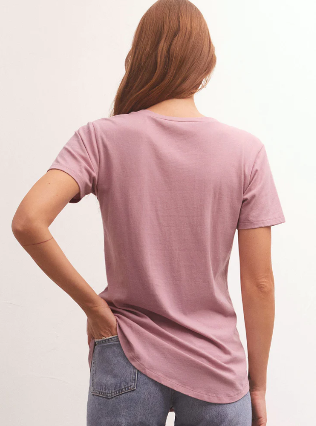 Z Supply Mauve Pocket Tee