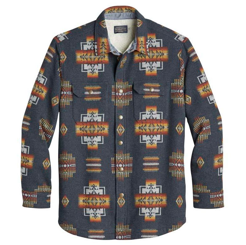 Pendleton Sherpa Lined Shirt Jacket NvyChiefJsph 2XL