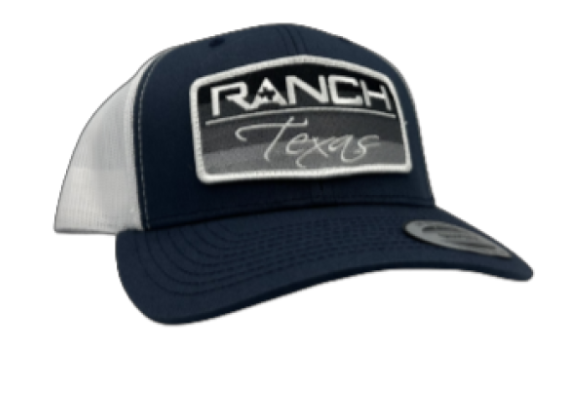 Red Dirt Hat Company Ranch Texas Navy/White 6 Panel Cap