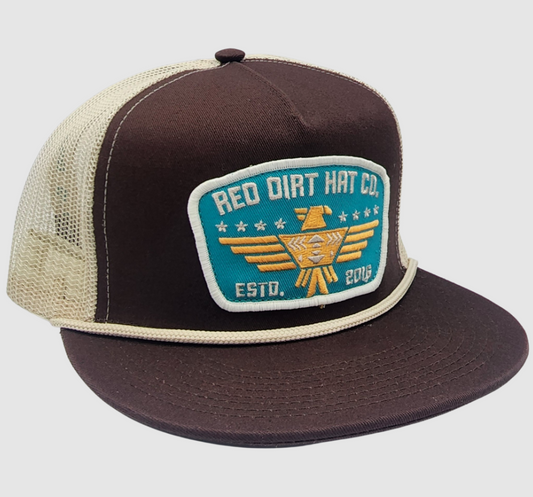 Red Dirt Hat Co Rope T-Bird Coffee Stone Hat
