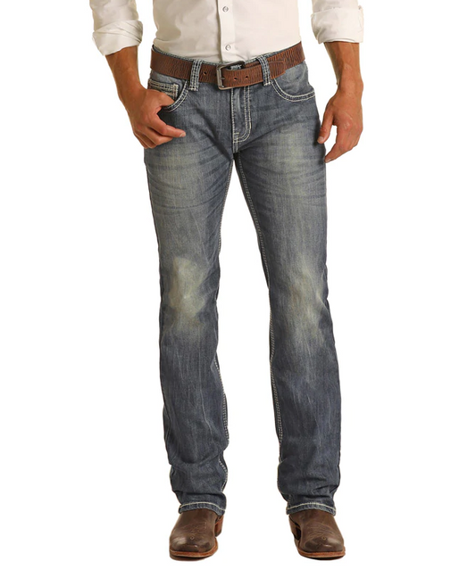 Rock & Roll Reflex Pistol Jean 28X30 Dark Wash