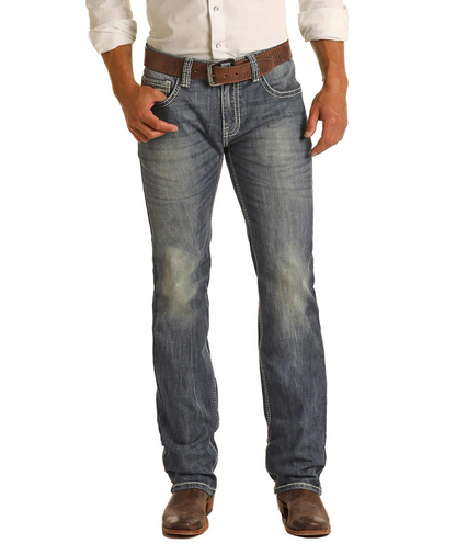 Rock & Roll Reflex Pistol Jean 38X36 Dark Wash