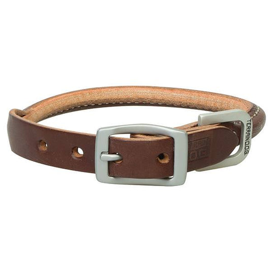 Weaver Bridle Leather Rolled Dog Collar