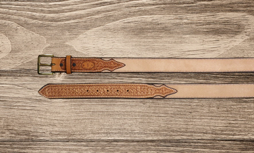 Texas Saddlery Saddle Tan Spider Combo Belt