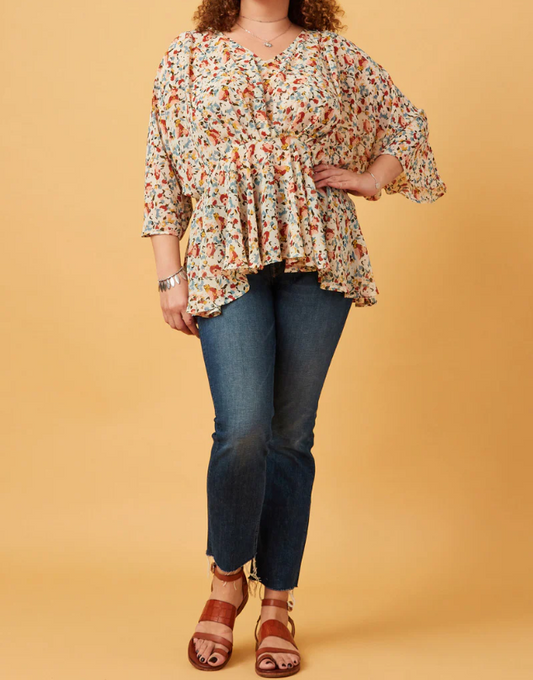 Hayden Floral Plus Top