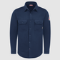 Bulwark Mens Flame Resistant Flex Knit BD Shirt Navy TMD