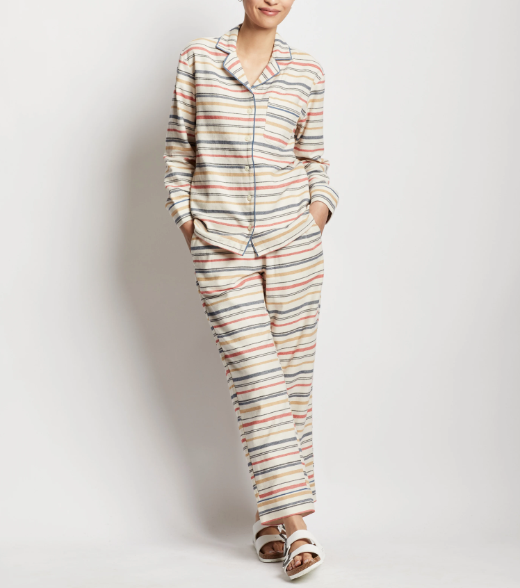 Pendleton Womens Pajama Set Bridger Stripe SM