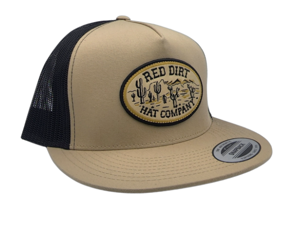 Red Dirt Hat Company Wild West Khaki/Black Cap