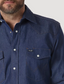 Wrangler Cowboy Cut Firm Finish Long Sleeve Work Shirt Blue S