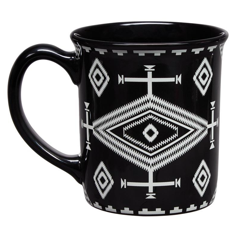 Pendleton 18oz Ceramic Mug Los Ojos Black