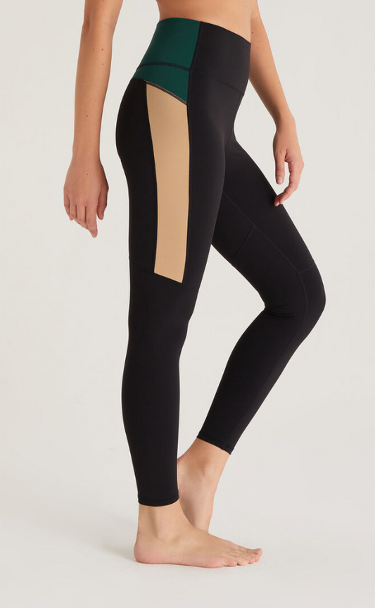 Z Supply Power Color Block Black Legging