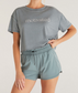 Z Supply Vintage Sage Ash Motivated Tee S